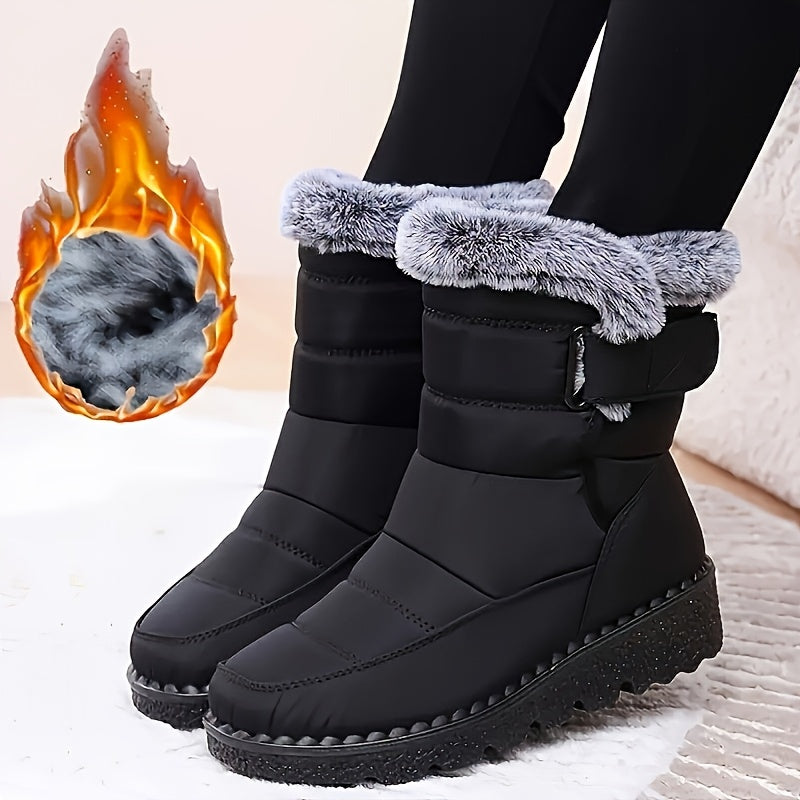Women's Ankle Boots Fleece-Lined Casual Shoes for All Seasons