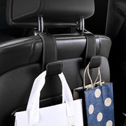 Car Universal PU Leather Car Seat Back Organizer Hanger for Keys Purses Coats