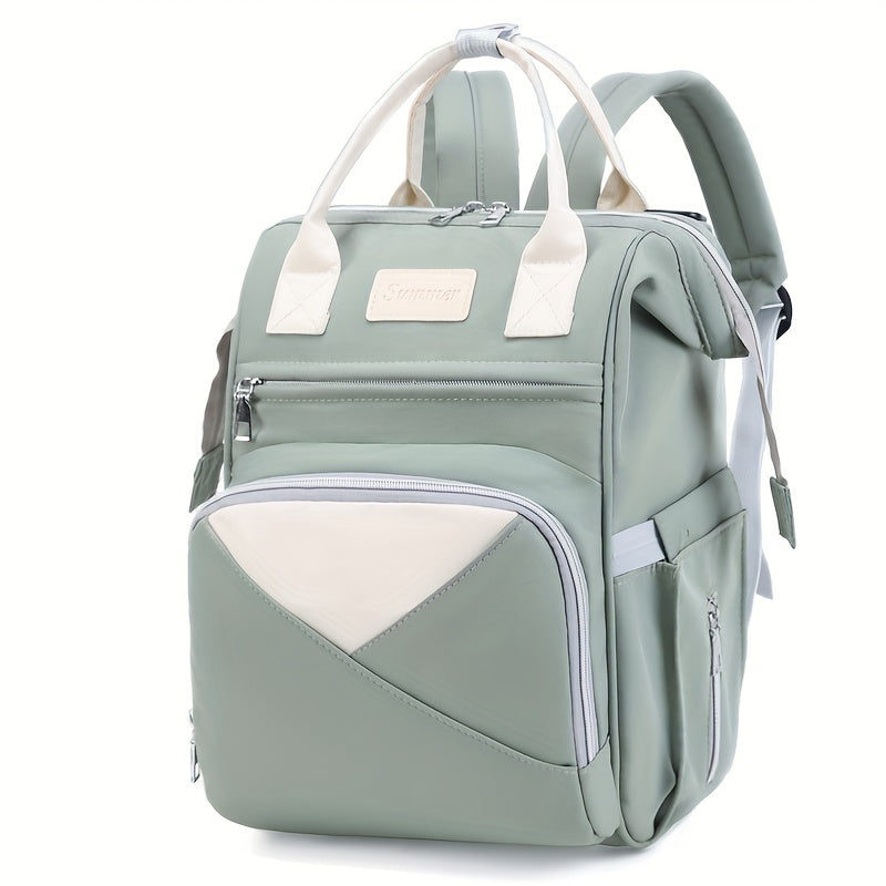 Bolso de doble hombro con compartimento aislado de gran capacidad para madres, mochila de viaje