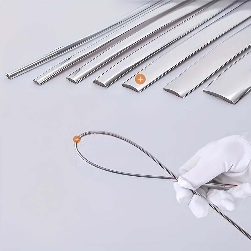 Protector de parachoques, puertas y ventanas de cromo plateado para coche, de 3m/118in