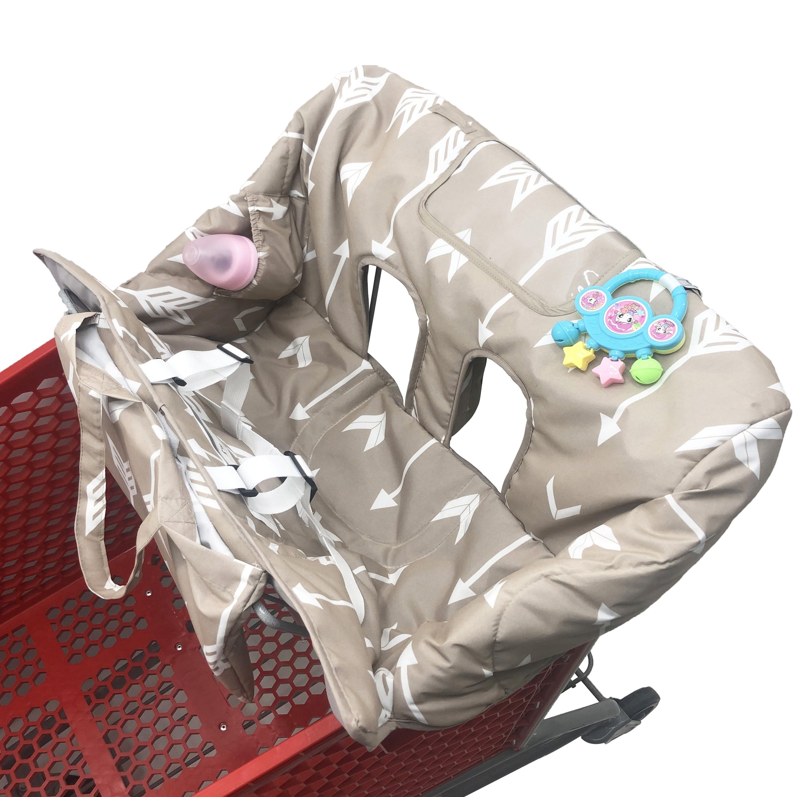 Portable Shopping Cart Cushion with High Chair Cover and Outdoor Pad
