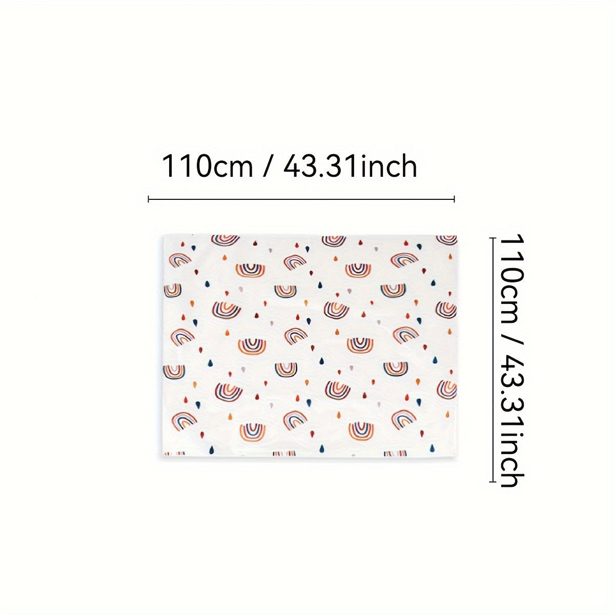 Baby High Chair Splash Mat Waterproof Non-Slip Floor Protector for Playtime