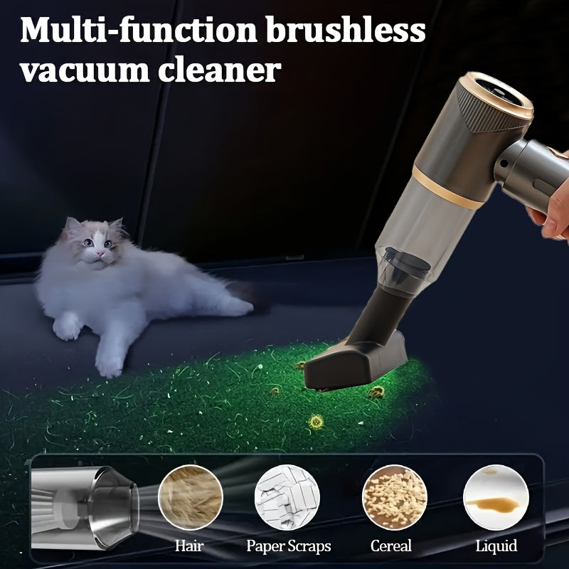 Cordless Handheld Vacuum Cleaner 4000PA Suction Lightweight Car Home Dust Pet Hair