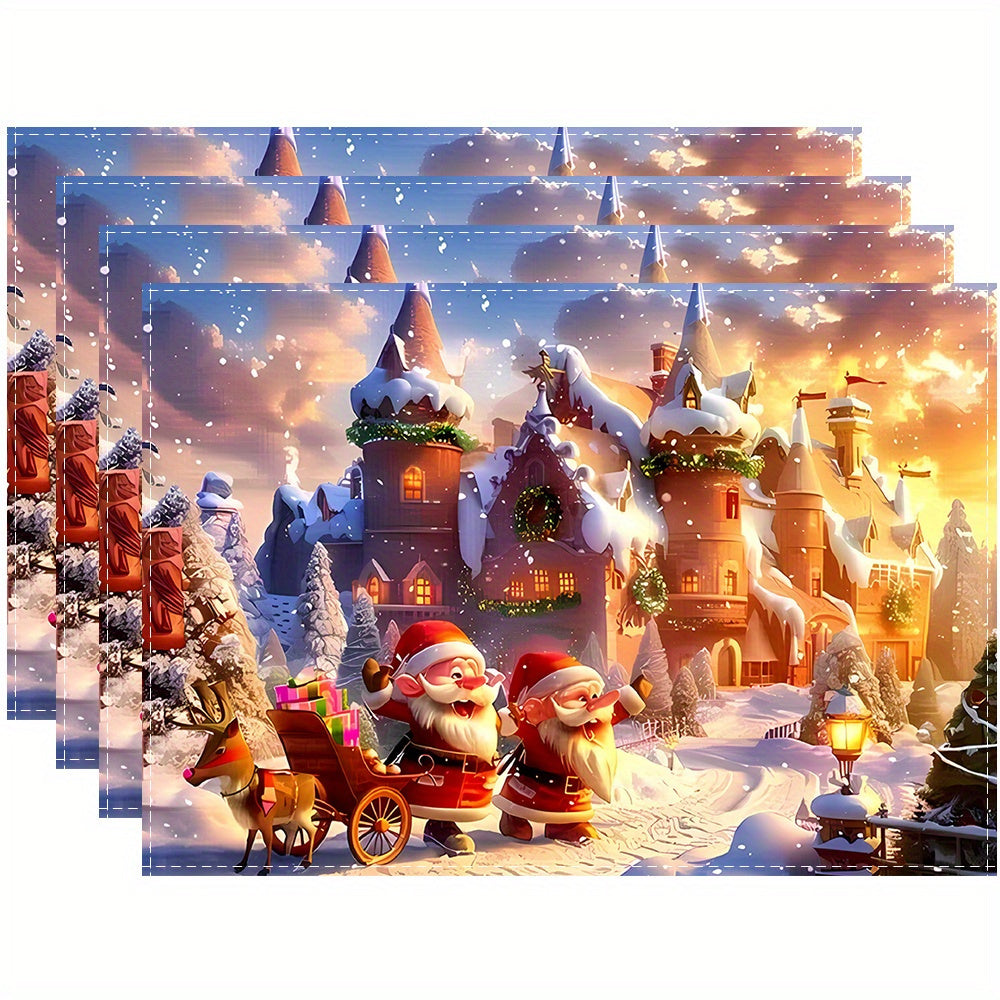 Christmas Table Runners Open Design Sets of 1 4 6 8 or 12 for Holiday Decor