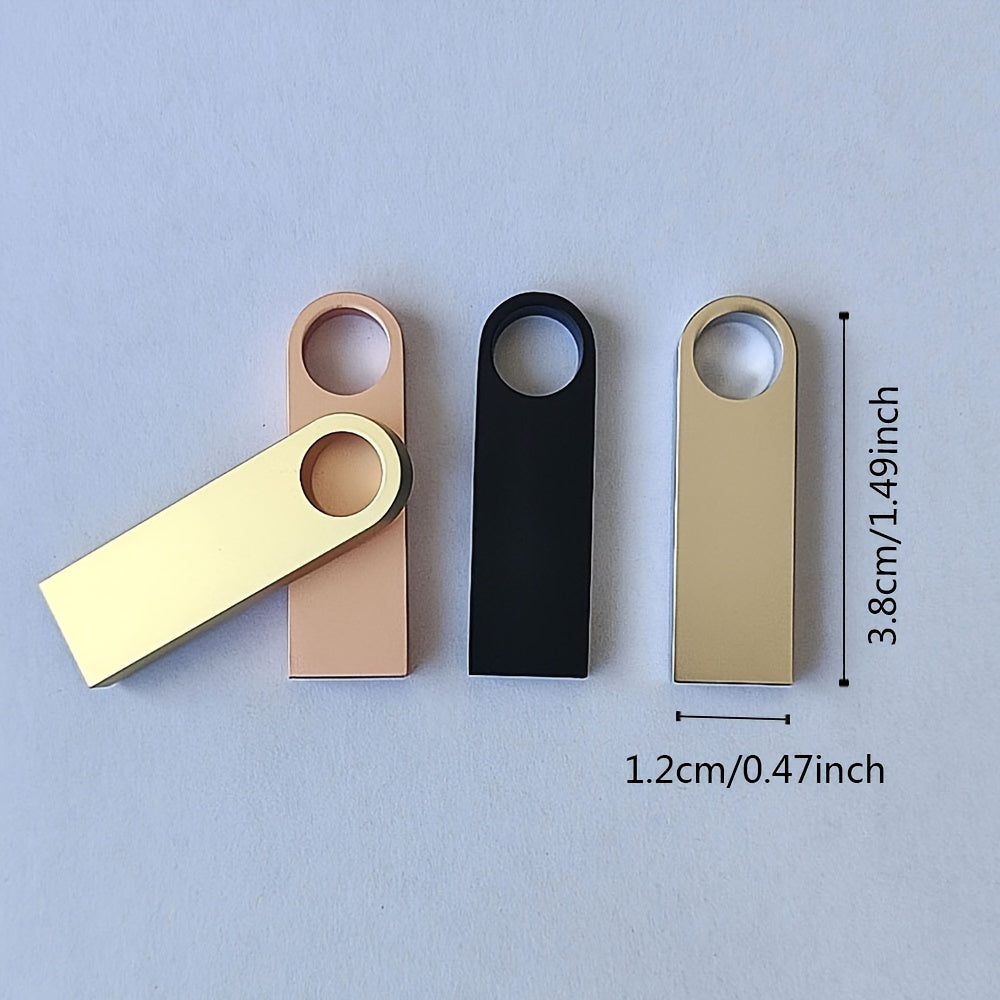 4 Mini Metall USB 2.0 Flesh Drayvlar - Mustahkam, Yuqori Tezlikdagi Ma'lumot O'tkazish Noutbuklar va Avtomobillar Uchun - 128MB