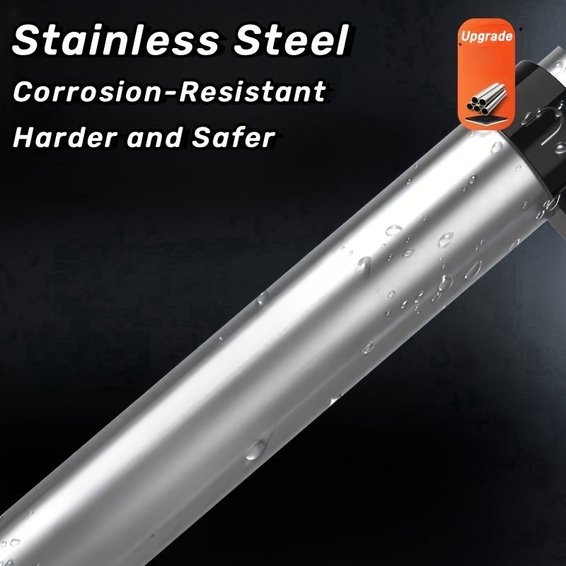 Mustahkam zanglamas po'latdan yasalgan egiluvchan zinapoya, muvozanat barasi bilan, 149.69KG yuk ko'tarish qobiliyati. Tashqi va ichki foydalanish uchun juda yaxshi.