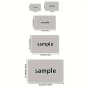 Stylish Sports Car Doormat 8mm Soft Polyester Indoor Rug Non-Slip Entryway