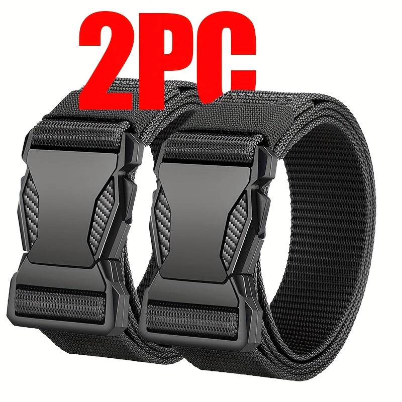 Unisex Tactical Nylon Belt Breathable Canvas Quick Release for Outdoor Training