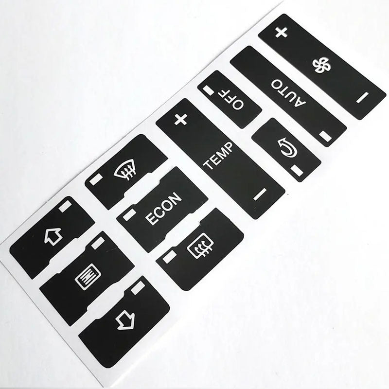 Наклейки на автомобильные кнопки кондиционера для Audi A3 8L A2 интерьера
