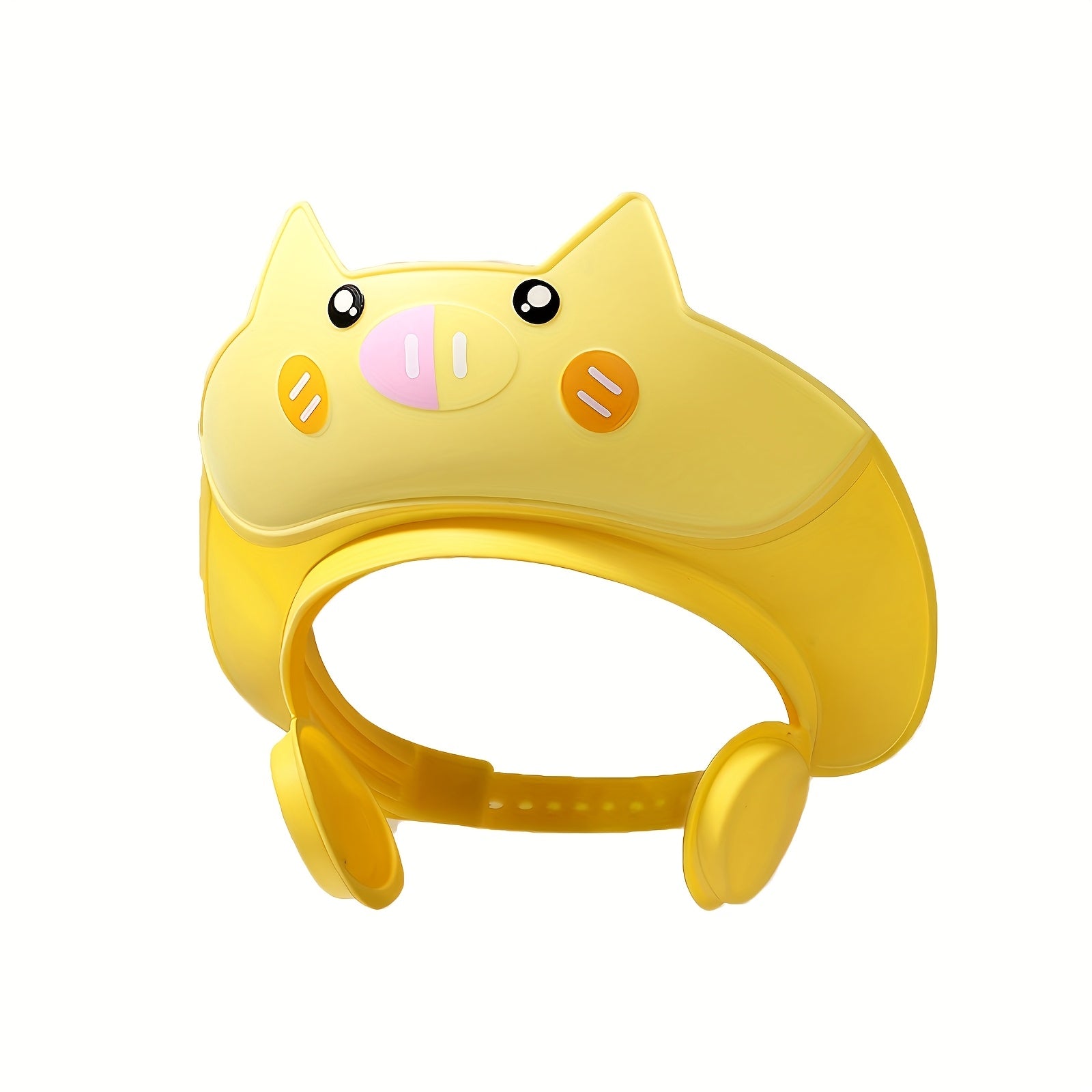 Baby Ear Protection Cap Silicone Waterproof Bathing Hat for Infants and Toddlers Blue Pink Yellow