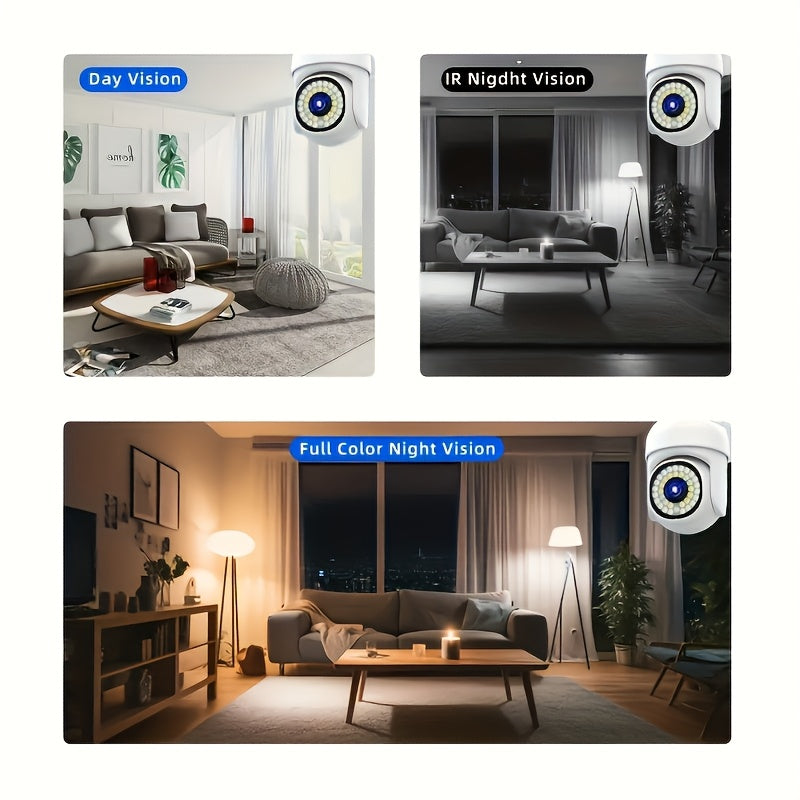 Smart Home Security Camera with Night Vision Pet Monitoring Two-Way Audio USB Powered