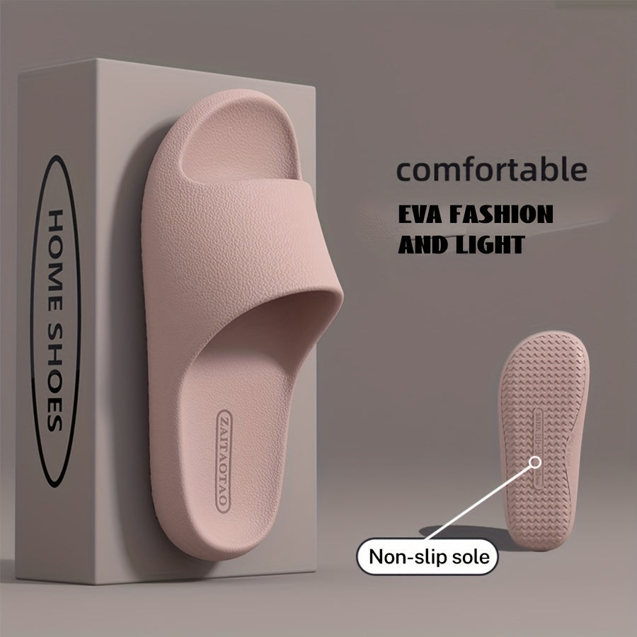 Women's EVA Slides Open-Toe Breathable Non-Slip Comfortable Purple