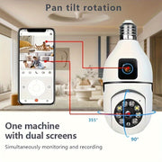 Panoramic WiFi Security Camera with Dual Camera and Motion Detection