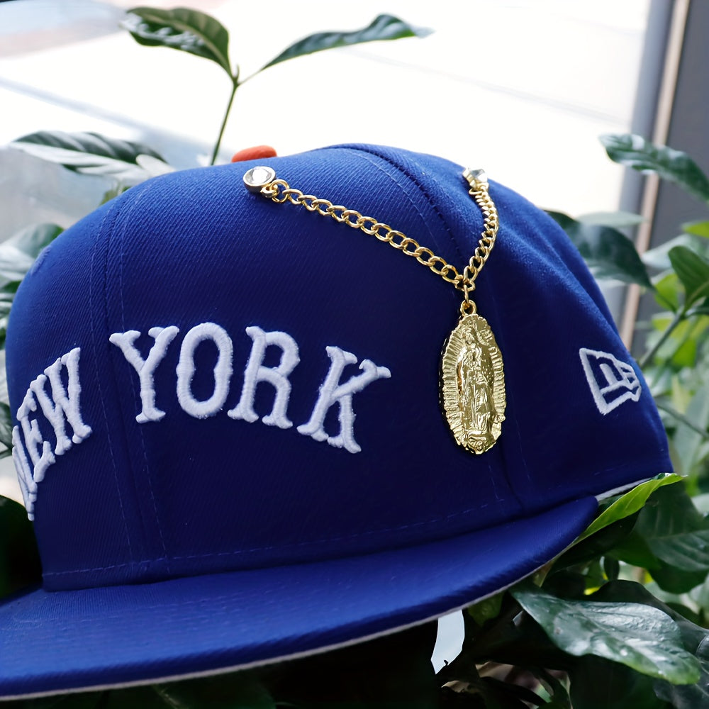 Religious Pendant Hat Chain Pin Set for Baseball Caps Men Accessories