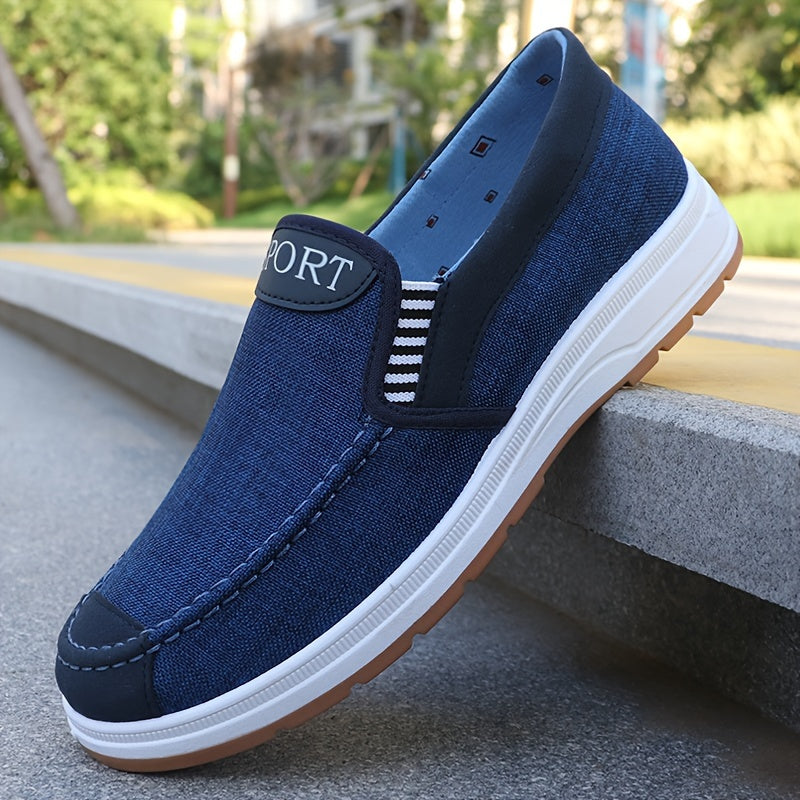Мужские дышащие мокасины-слипоны, нескользящие повседневные туфли для прогулок и вождения