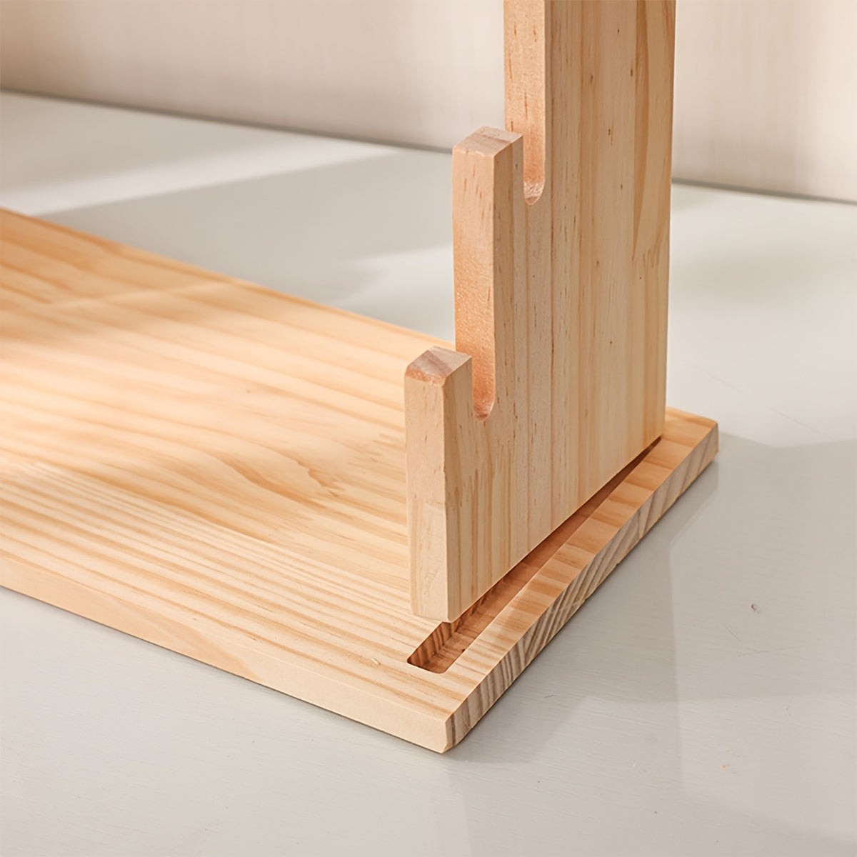 Multi-Layer Wooden Jewelry Organizer for Necklaces Bracelets and Earrings