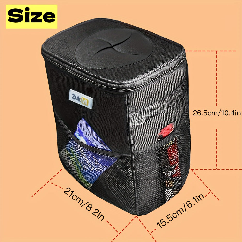 Polyester Waterproof Collapsible Trash Can for Car Truck SUV Home Office