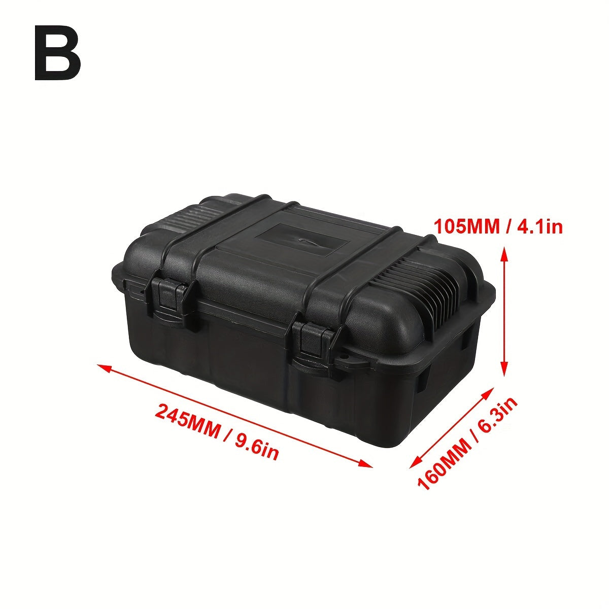 Black Hard Shell Suitcase with 6 Sizes Shockproof Wear-Resistant Travel Storage Case