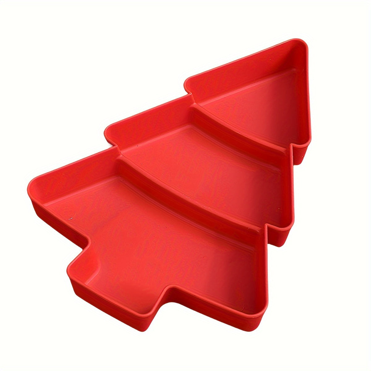 Christmas Tree Snack Tray for Nuts Fruits Candies Serving Platter Holiday Decor