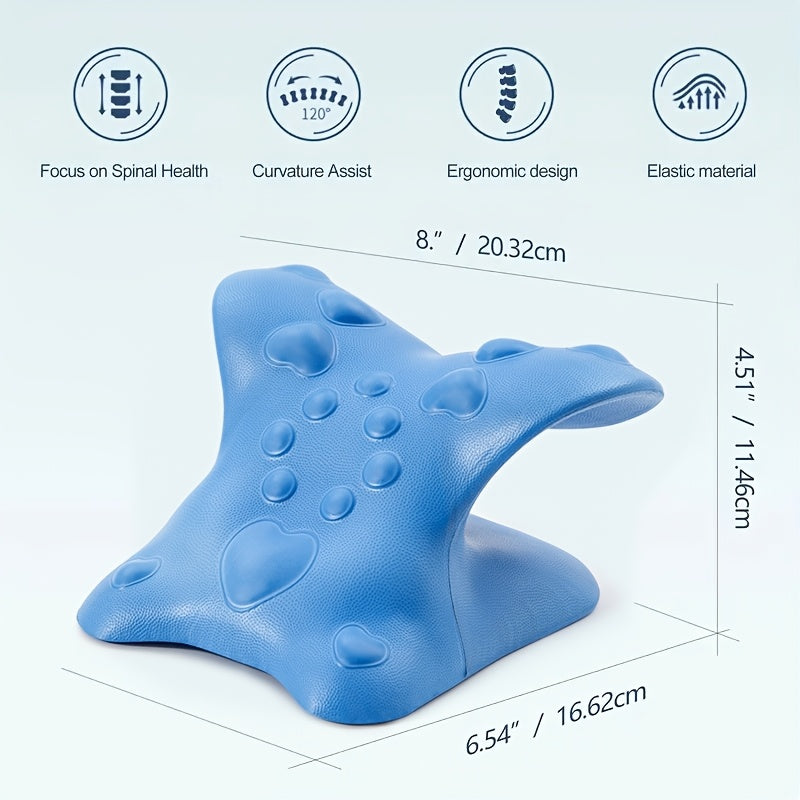 Cervical Spine Massage Pillow for Neck and Shoulder Relaxation Gravity Acupressure Stretching