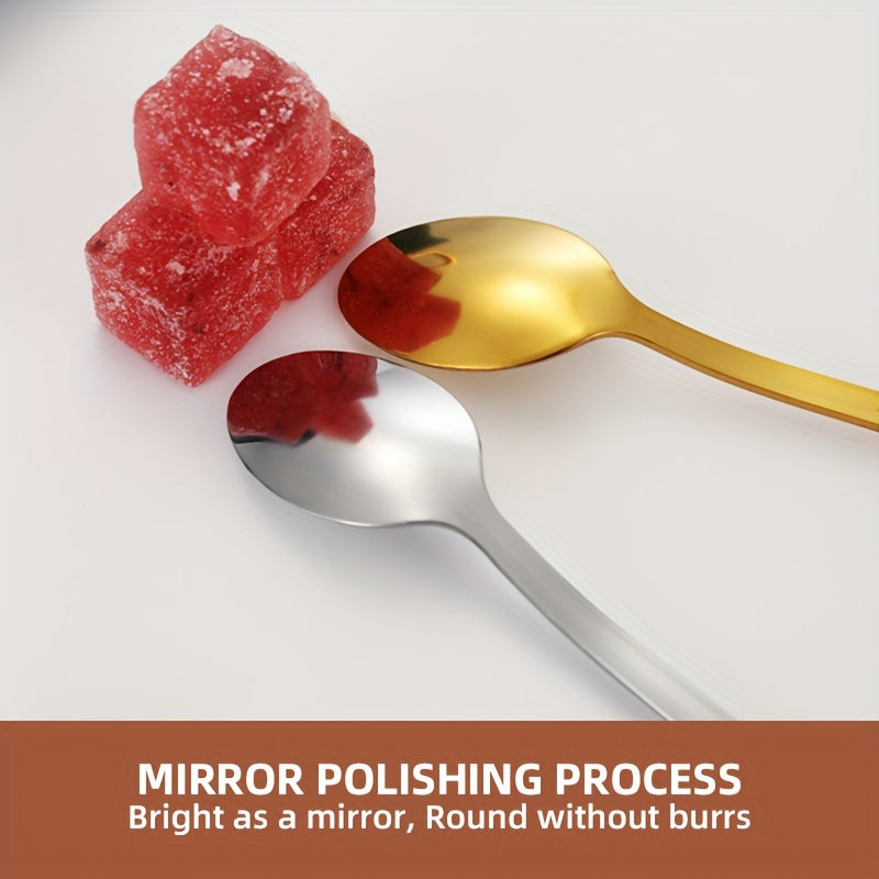 Set of 4 Christmas Stainless Steel Spoons for Coffee Tea Dessert in Gift Box