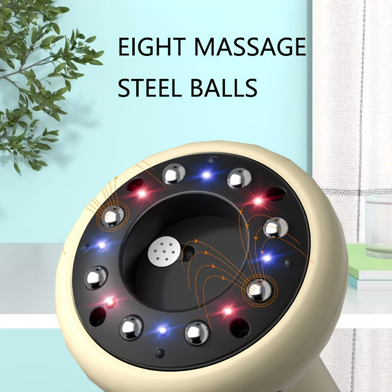 Electric Cupping Massage Device with 9 Levels of Suction USB Rechargeable for Home Use on Body Back Neck Shoulders