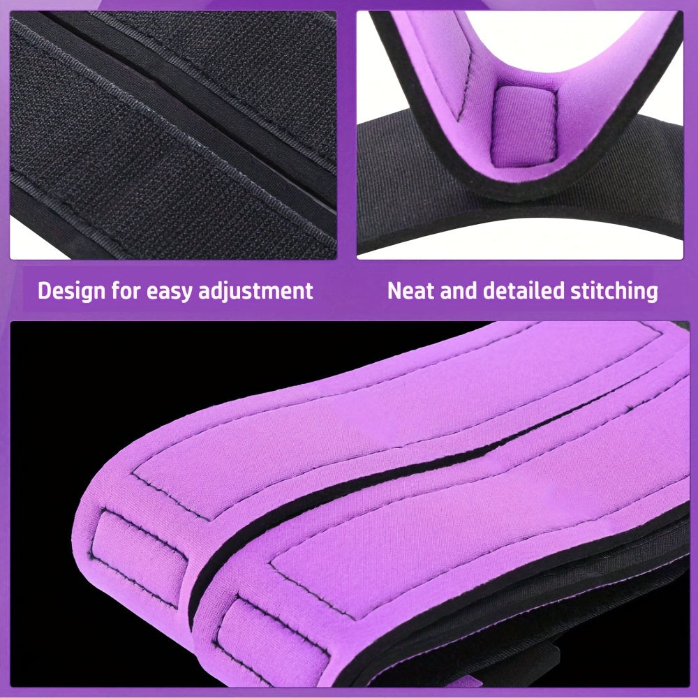 Women’s Soft Padded Adjustable Bondage Wrist and Thigh Cuffs Set