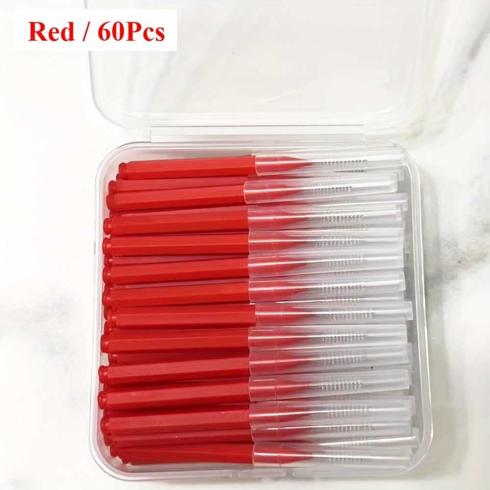 Interdental Brushes 60/120pcs Dental Flossing Tools for Oral Hygiene
