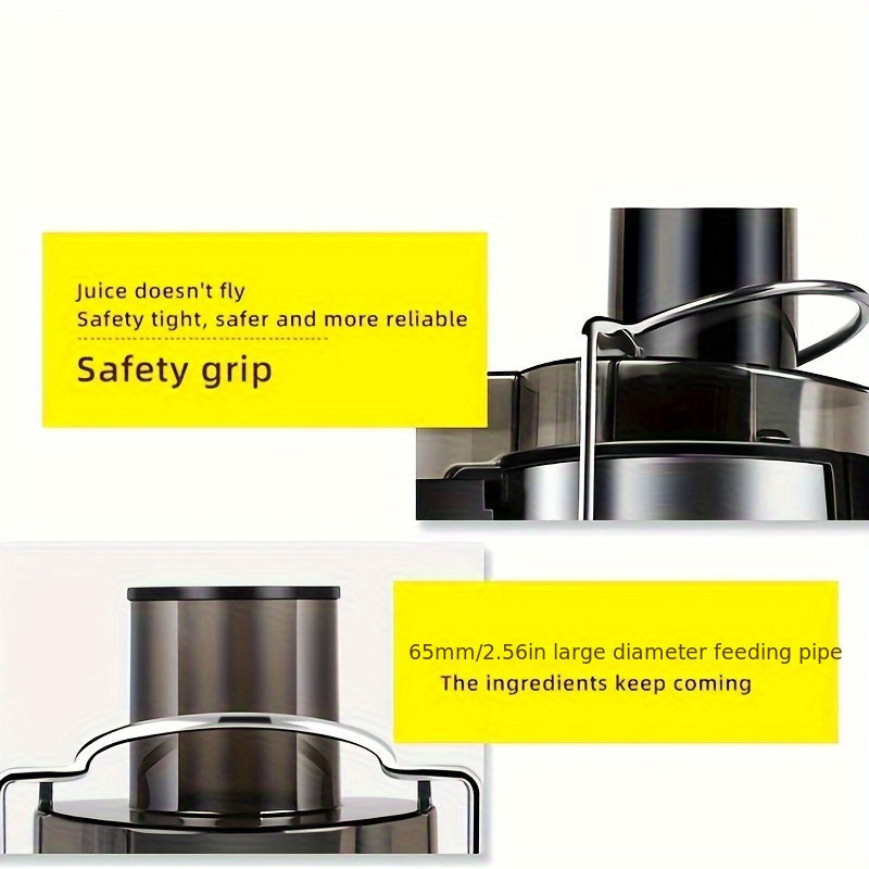 400W zanglamaydigan po'latdan yasalgan markaziy sharbat chiqaruvchi meva va sabzavotlar uchun oson sharbat chiqarish