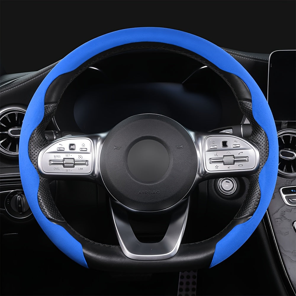 Non-Slip Universal Steering Wheel Cover Sweat-Absorbing Buckle for Cars
