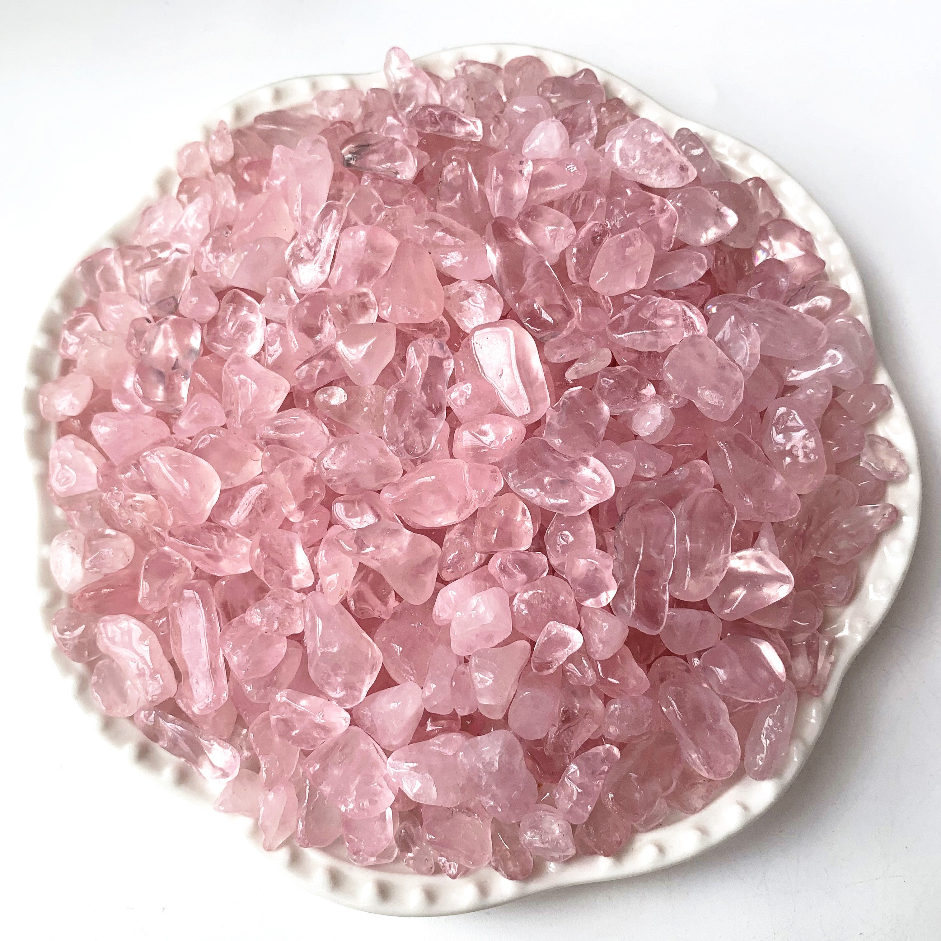 Natural Rose Quartz Chips 50g 100g for Healing and Decoration in Plants and Terrariums