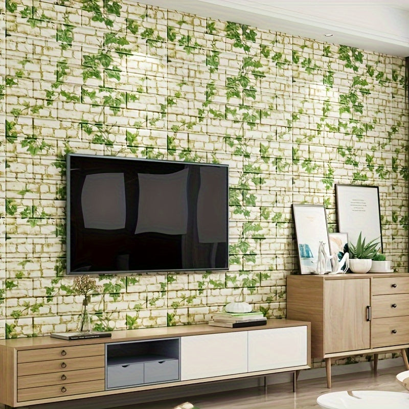 10 штук в стиле индустриальный 3D кирпич самоклеящиеся стеновые панели водостойкие ПВХ пенопластовые плитки для гостиных, стен у телевизора, оформления пространства