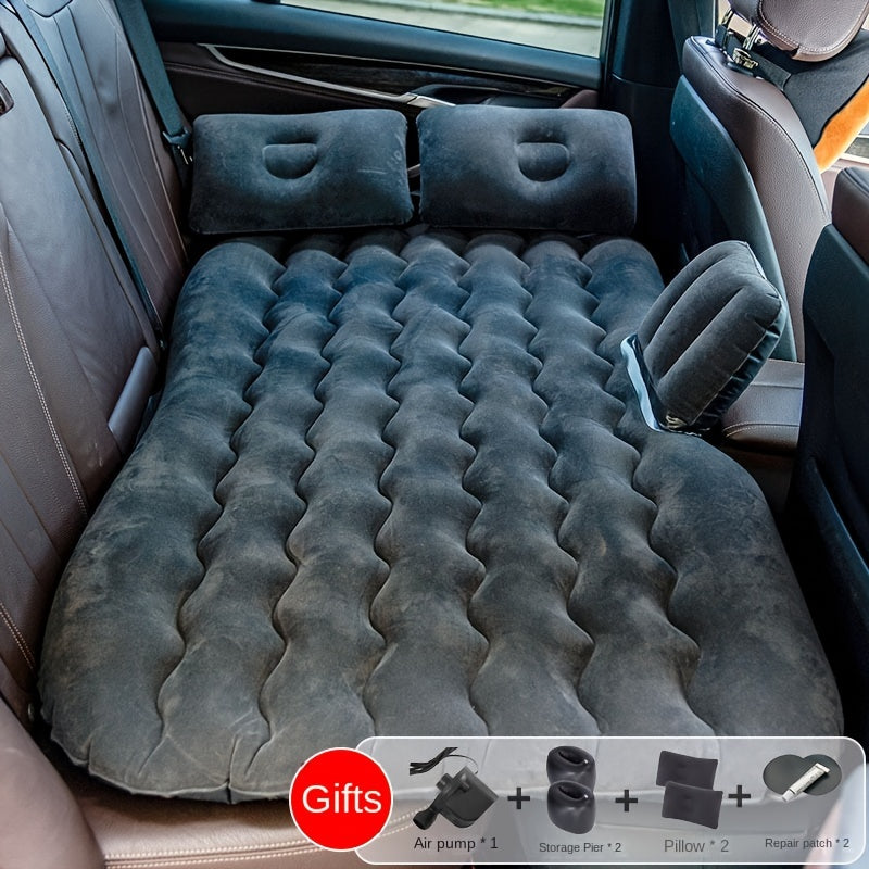 Inflatable Car Mattress Air Bed PVC Leather with Pump for SUV and Sedan