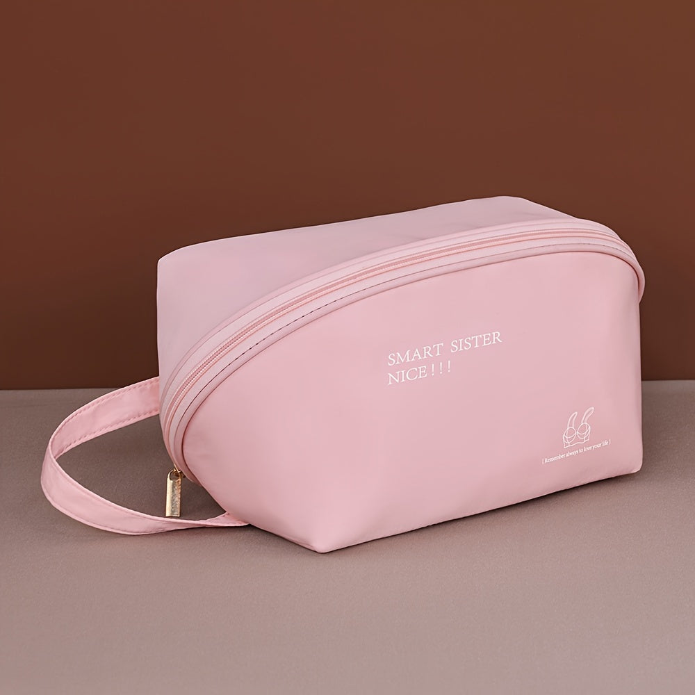 Fabric Zippered Bra Organizer Storage Bag for Travel and Packing