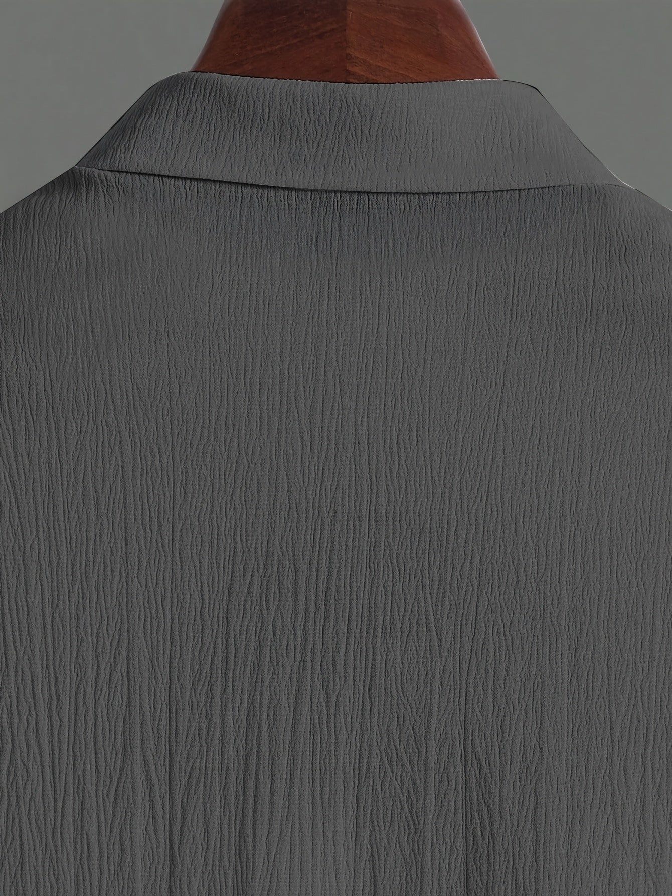 Plus Size Men's Knit Shirt Set Stripes Polyester Casual with Pocket