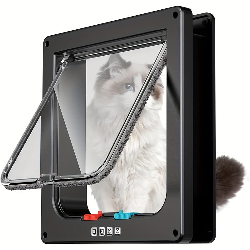 Two-Way Pet Door for Cats and Dogs ABS Secure and Convenient Access