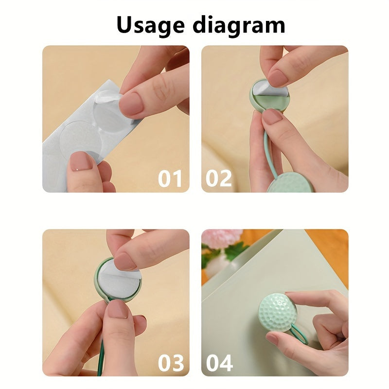 Magnetic Garbage Bag Clips Durable Plastic and Metal for Trash Cans