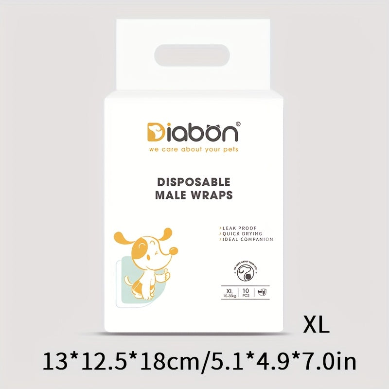 Dog Diapers Pack of 10 in Sizes S M L XL Polyester Safety and Physiological Pants