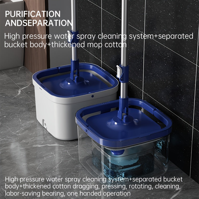 Tashqi kanalizatsiya ajratish mopkasi, aylanadigan bosh va qop, 3 ta tolali mato, oson tozalash