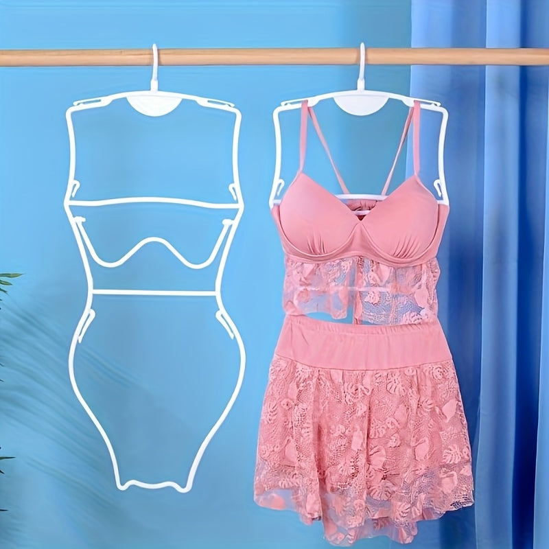 Percha de bañador de plástico para mujer, organizador de armario que ahorra espacio, material duradero