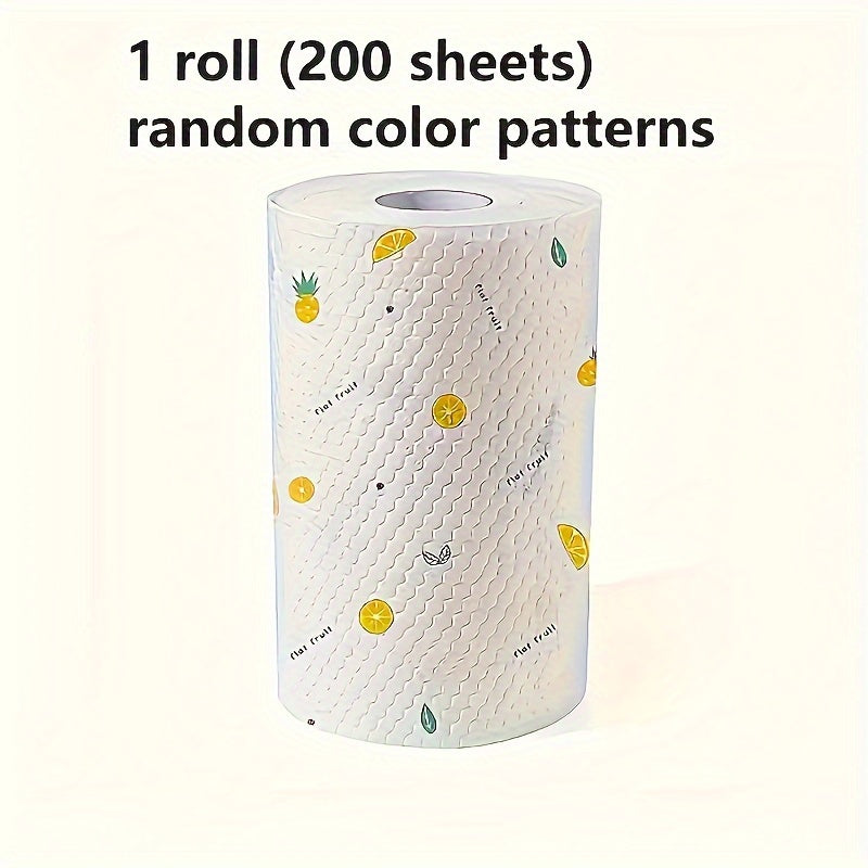 200-Pack Disposable Kitchen Towels, Super Absorbent, Multi-Fold, Variety Patterns