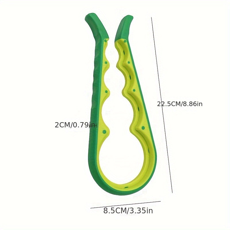 4-in-1 ko‘p maqsadli bankani ochgich, yopishqoq bo‘lmagan tutqich bilan, shisha va oshxona uchun