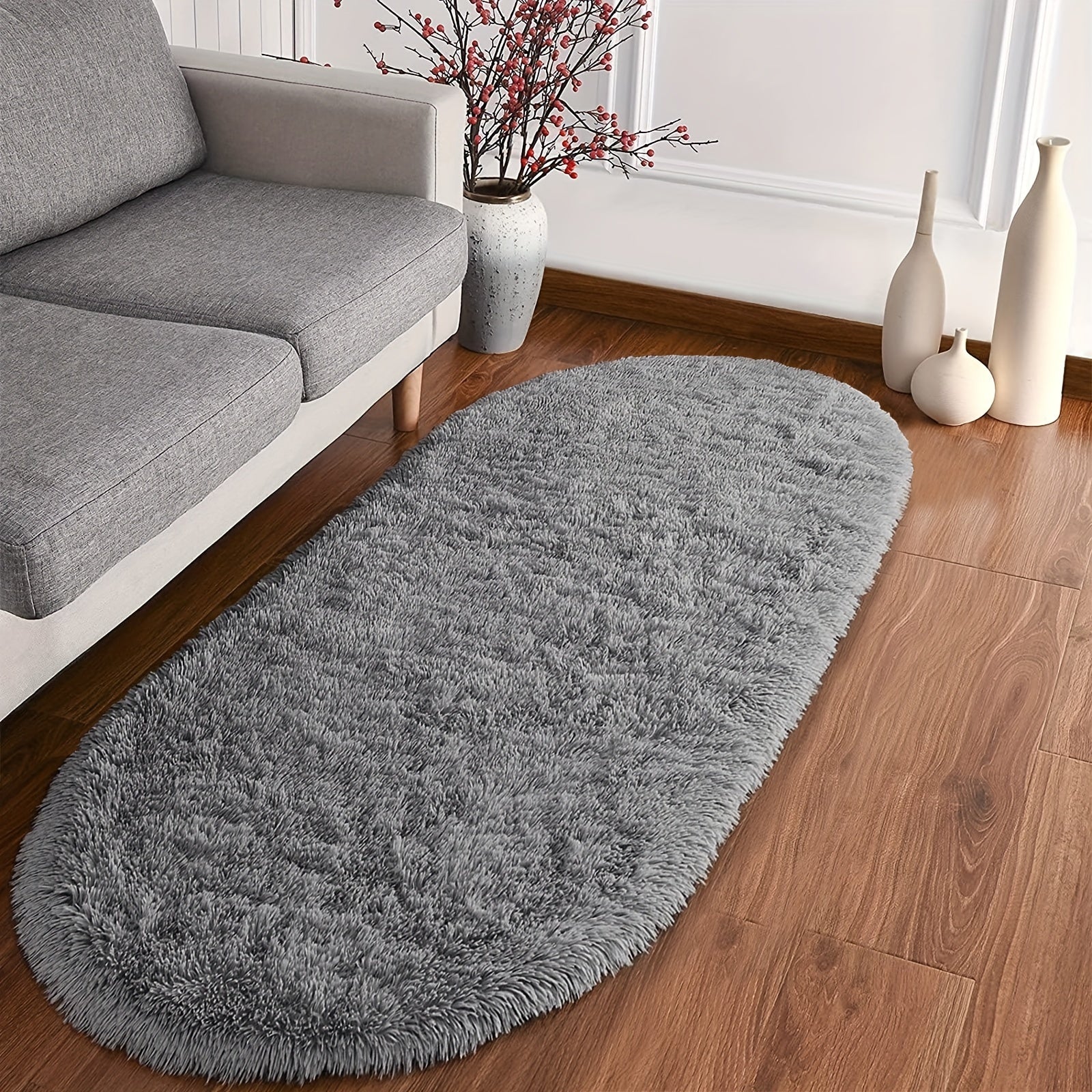 Роскошный и мягкий ковер, мягкий на ощупь, с нескользящей изнанкой и пригодный для машинной стирки, идеально подходит для придания стиля и комфорта интерьеру вашей гостиной или спальни.