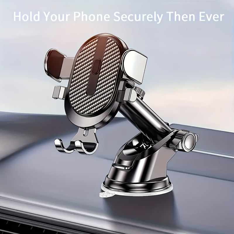 Soporte universal para teléfono de coche, soporte de gravedad para tablero, ajustable