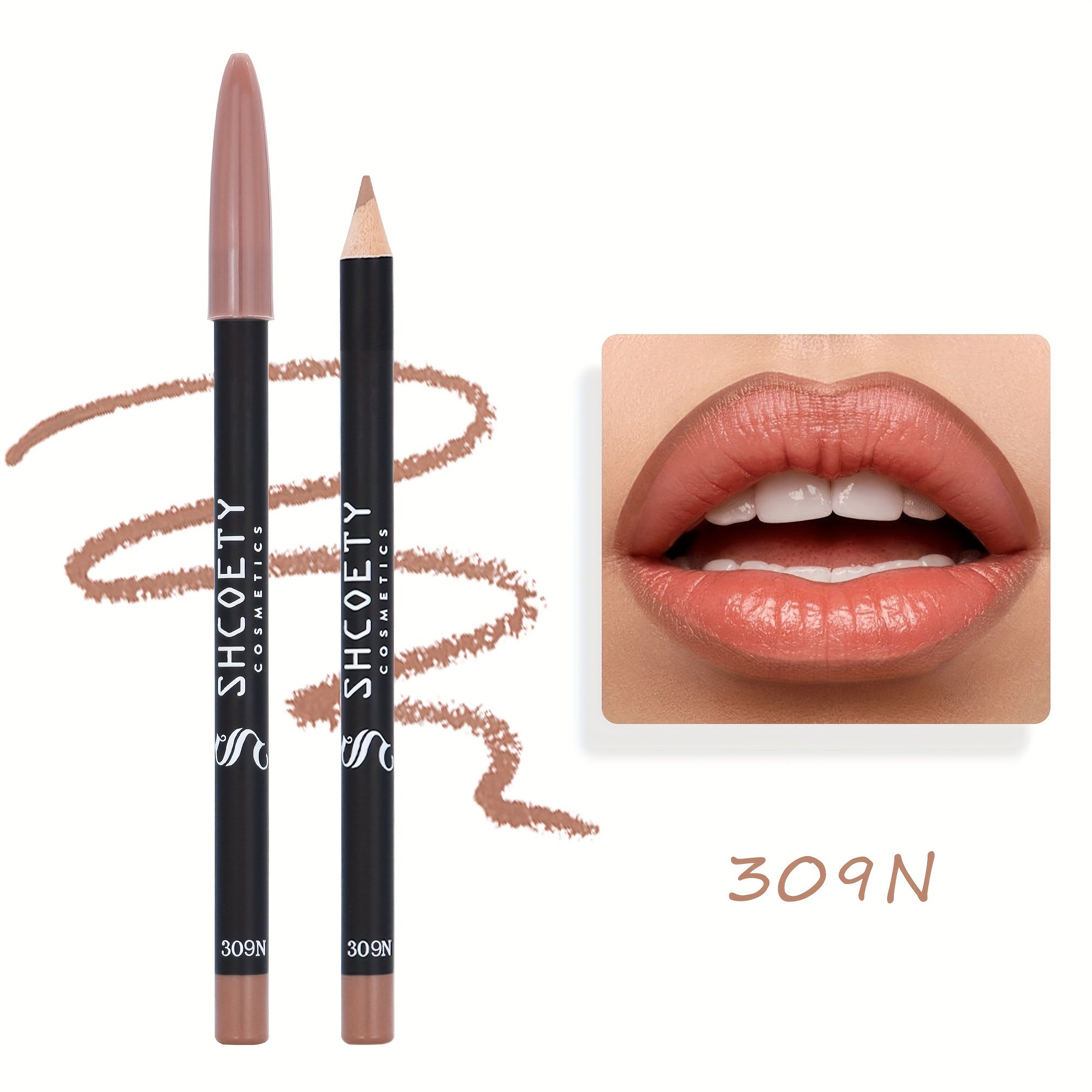 Women Matte Lip Liner Waterproof Long-Lasting 12 Colors Non-Fading Non-Stick Cup
