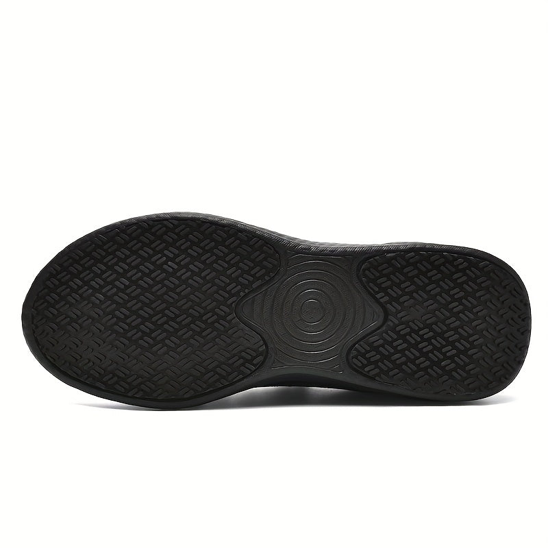 Women's Black Non-Slip Kitchen Shoes Casual Lace-Up Sneakers