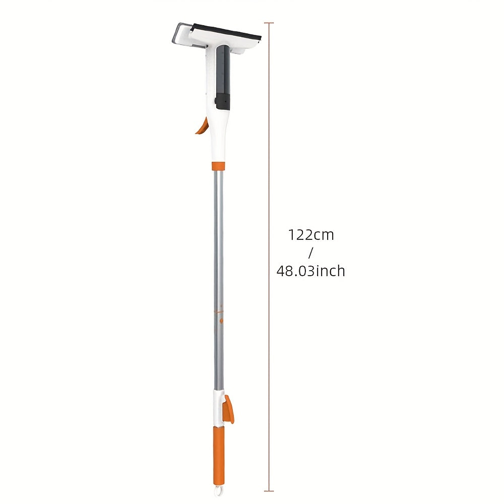 Multi-Functional Window Spray Mop with Silicone Squeegee for Floors and Windows