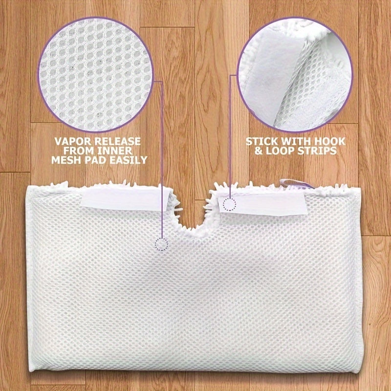 Four Pack Microfiber Replacement Pads for Steam Mops, Washable, Durable
