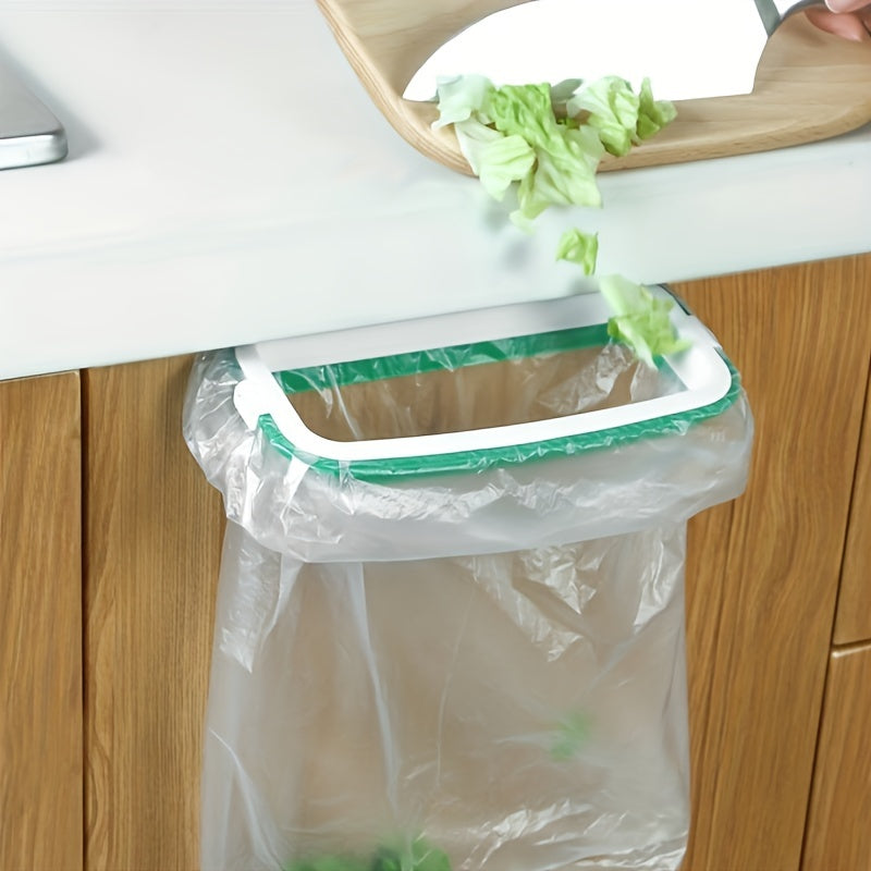Kitchen Garbage Bag Holder Wall Mount Space-Saving Cabinet Door Organizer