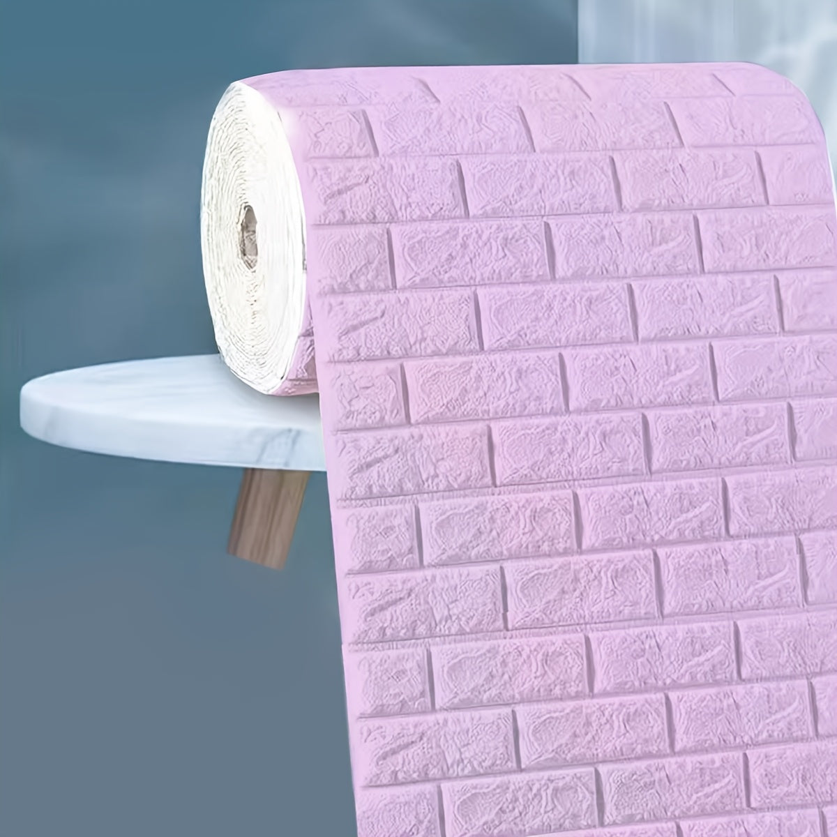 5.0m x 70cm Self-Adhesive Waterproof Brick Wallpaper Matte Finish for Kitchen Living Bathroom Decor